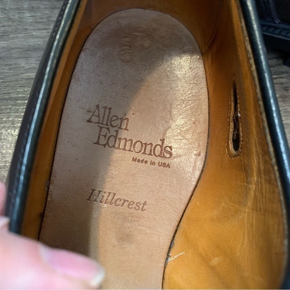 Allen Edmonds Mens Brown Hillcrest Lace Up Leather Oxfords main image 5